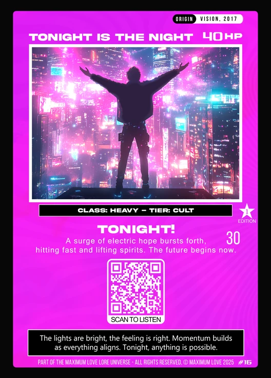 Tonight Is the Night trading card